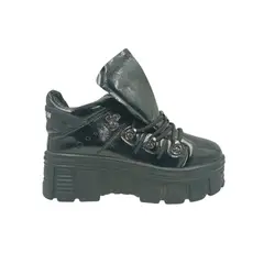HERIEL - Zapatilla Negra Plataforma Mujer