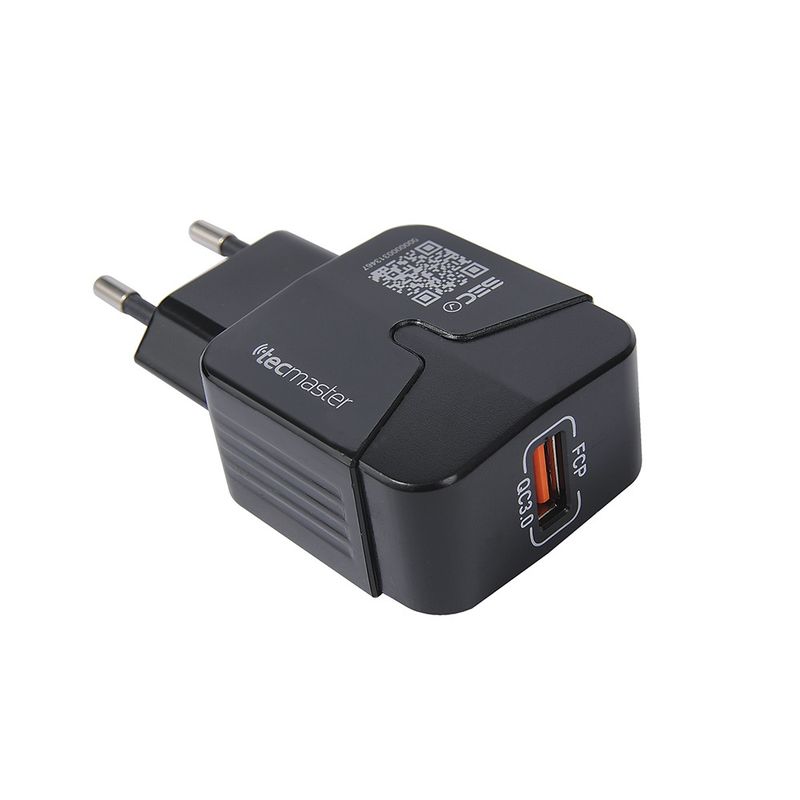 TECMASTER - Cargador Para Celular De Pared Quick Charge Certificado Tecmaster