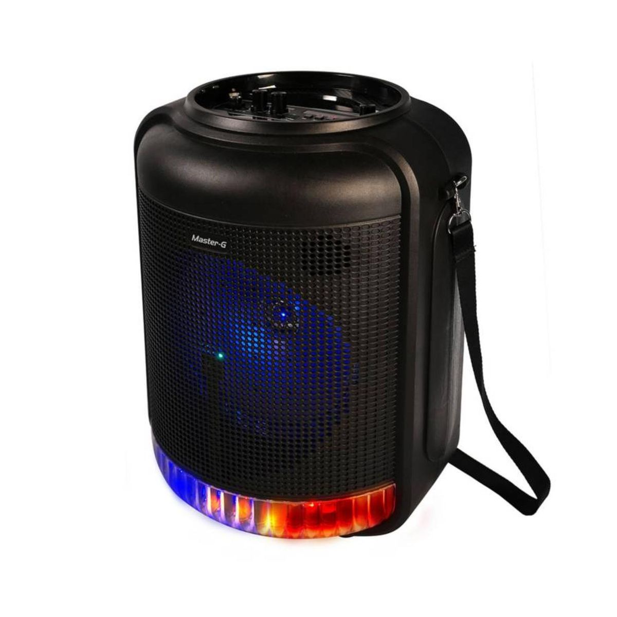 MASTER G - Parlante Bluetooth Microfono USB AUX 5W RMS RGB Rocket Plus