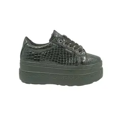 HERIEL - Zapatilla Negra Plataforma Mujer
