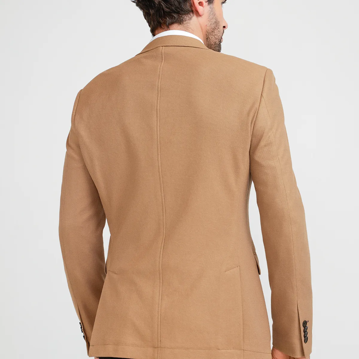 PERRY ELLIS - Chaqueta Hombre Stretch Café
