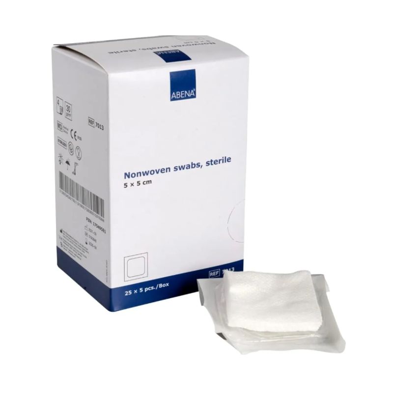 ABENA - Gasa No Tejida Estéril 10x10 - Caja De 125 Unidades Abena