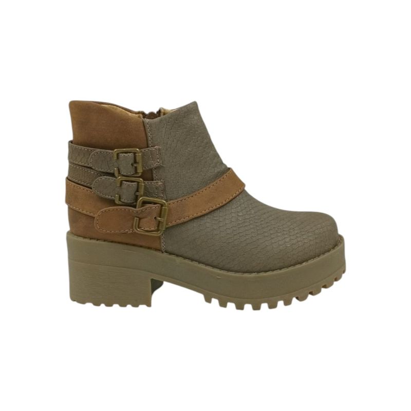HERIEL - Botín Camel Plataforma Mujer