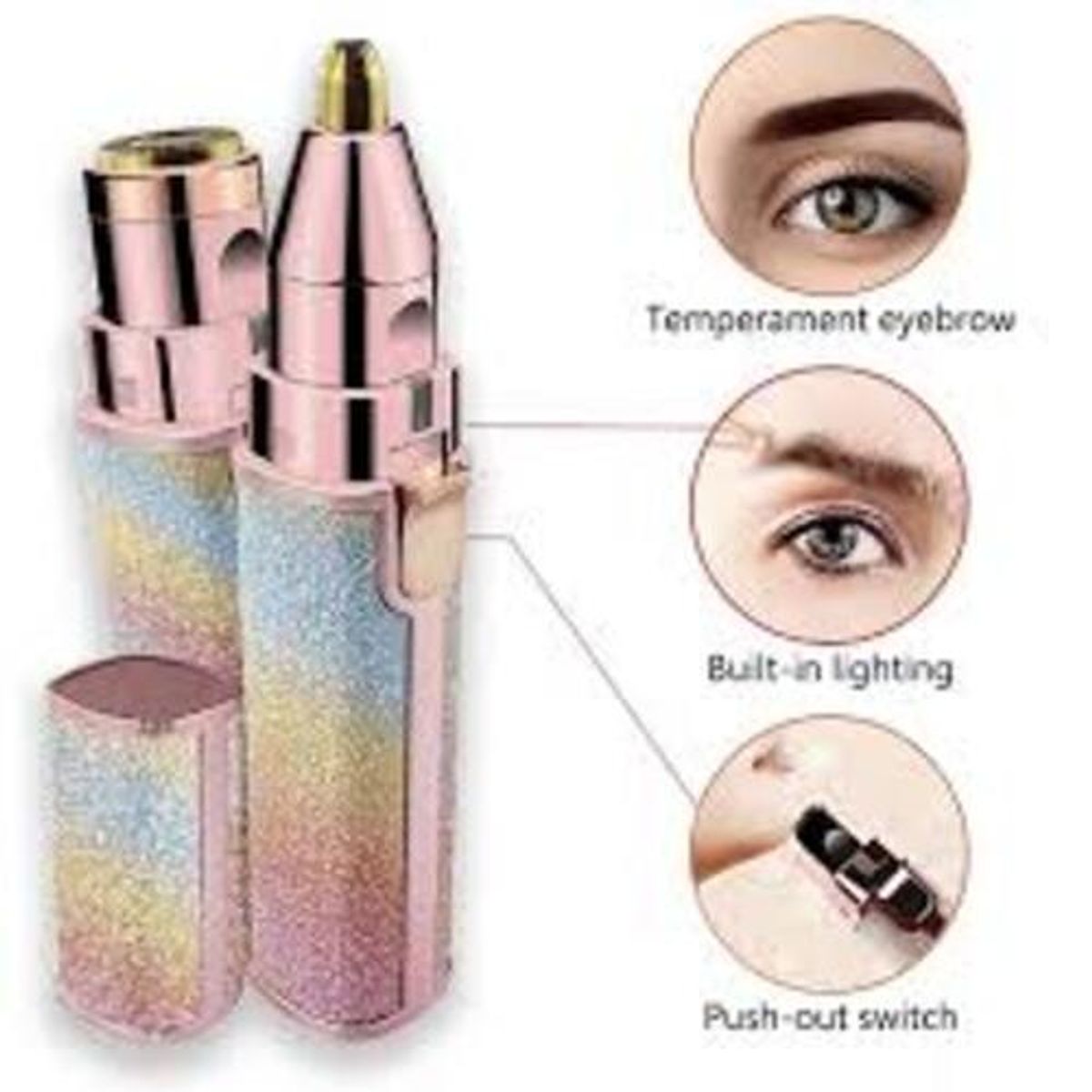 GENERICO - Depiladora Facial Cejas, Rostro, 2 en 1 Recargable