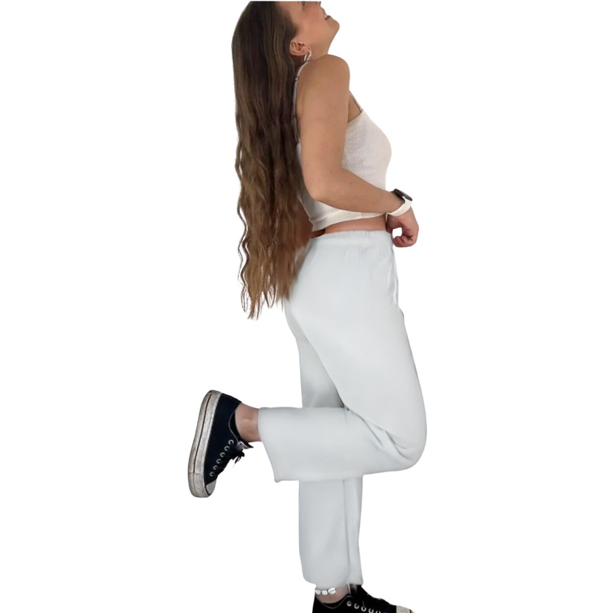 LIKE SHOP - Pantalón Recto Mujer Cotelé Pierna Ancha Otoño Invierno 786