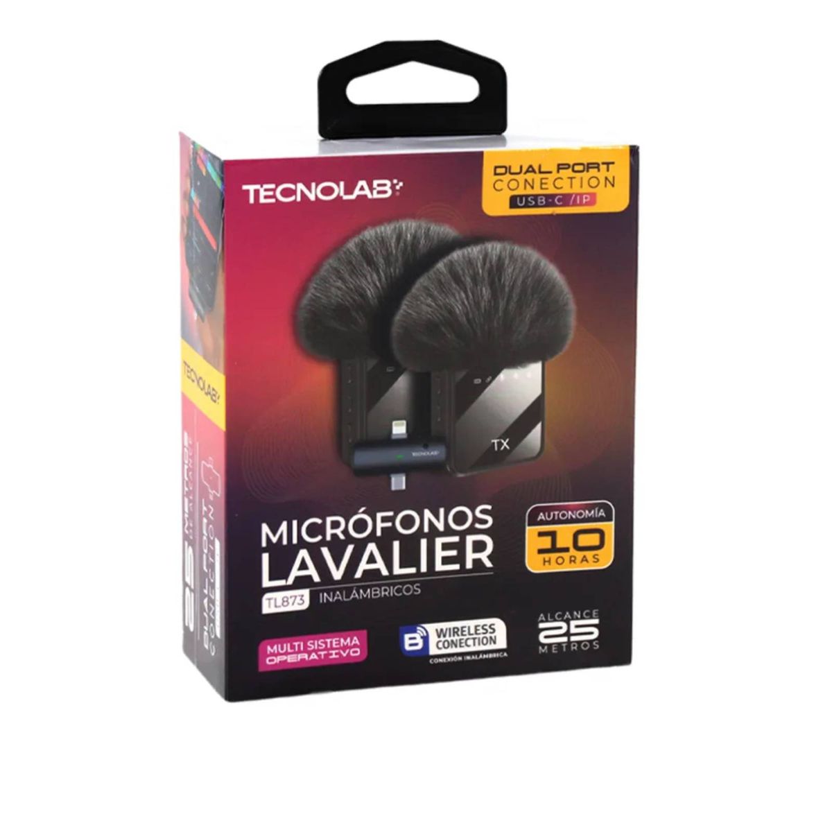 GENERICO - Micrófono solapa inalámbrico 2e1 USB-C Compatible Con iPhone