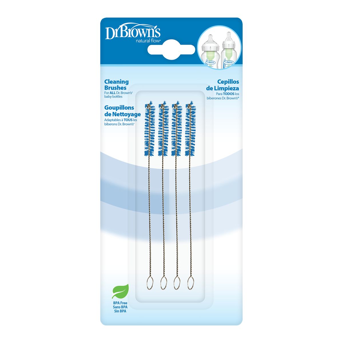 DR BROWN'S - Cepillitos de Limpieza para Mamaderas Dr Brown´s 4 Piezas