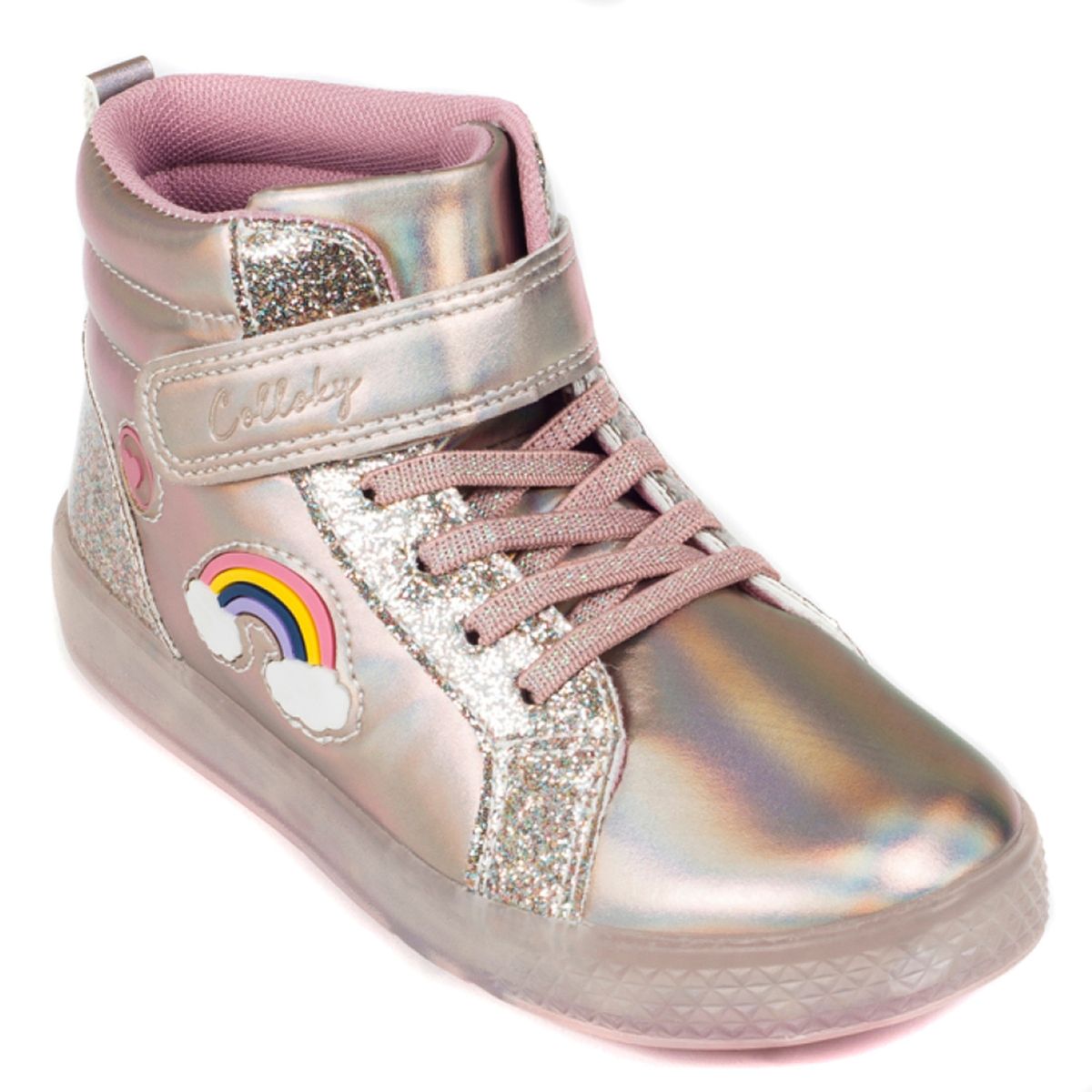 COLLOKY - Zapatilla Niña Luces Rosada