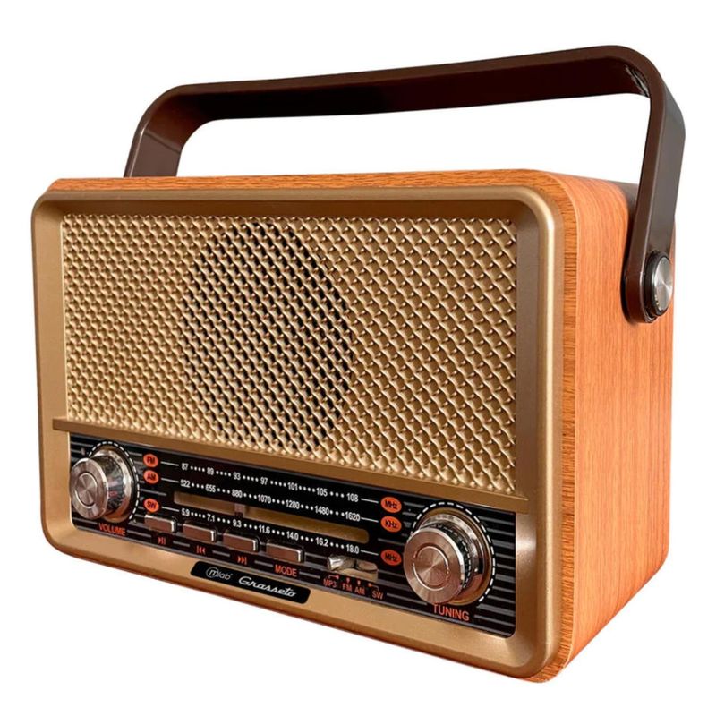 MLAB - Radio Parlante Bluetooth AUX USB FM AM SW Vintage Grosseto