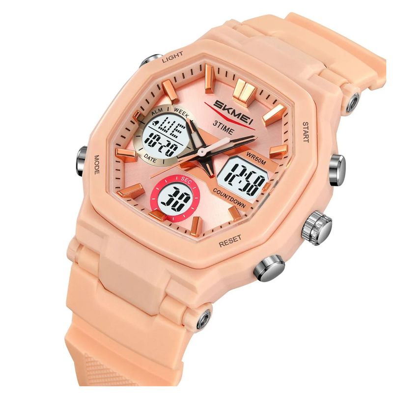 SKMEI - Reloj cuarzo Skmei deportivo Unisex analógico pantalla digital Led