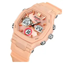 SKMEI - Reloj cuarzo deportivo Unisex analógico pantalla digital Led