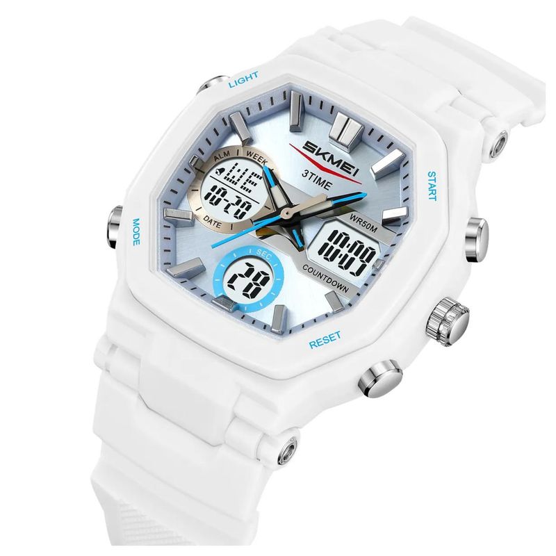 SKMEI - Reloj cuarzo Skmei deportivo Unisex analógico pantalla digital Led