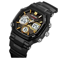 SKMEI - Reloj cuarzo deportivo Unisex analógico pantalla digital Led