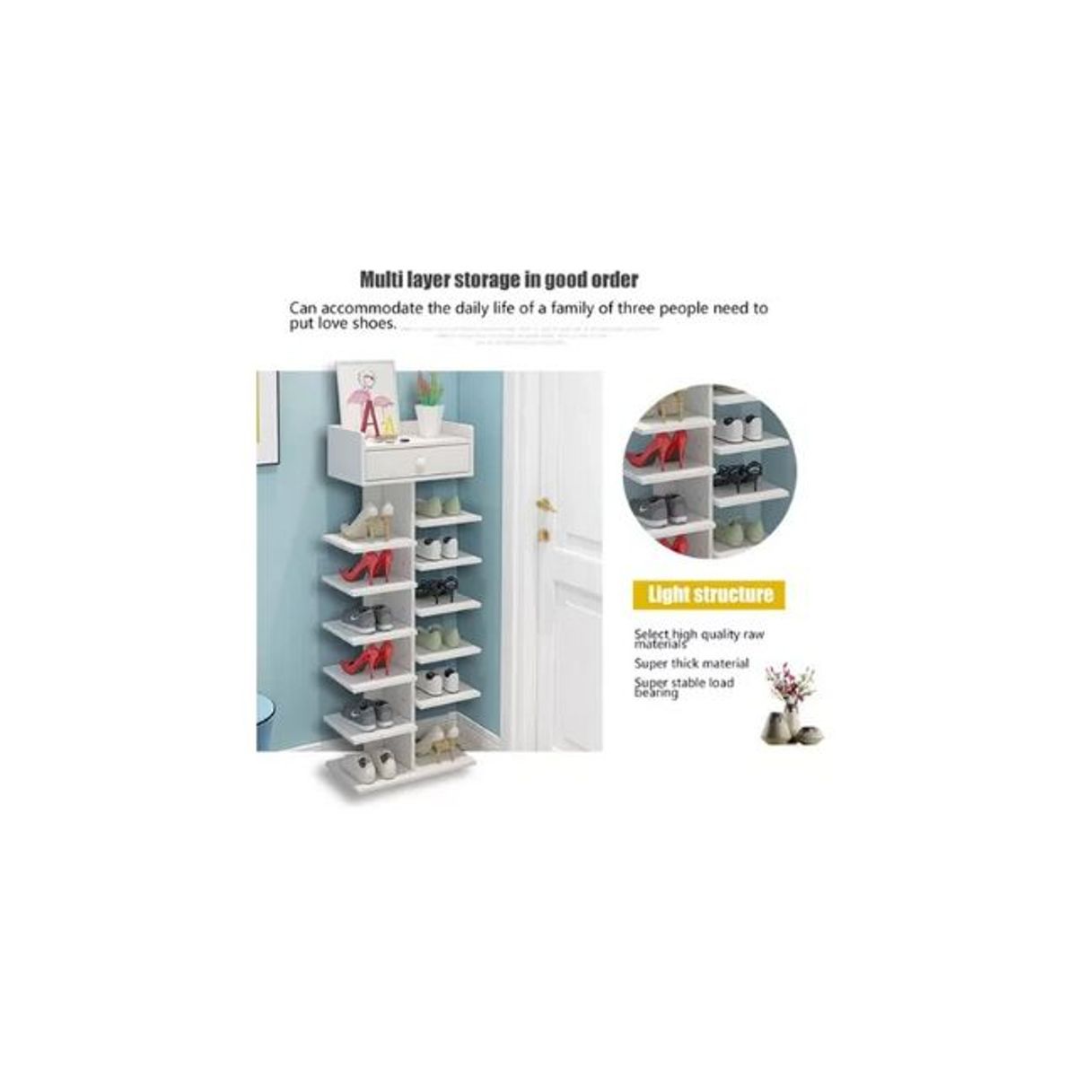 GENERICO - Zapatero Organizador Estante Zapatos 14 piezas Hall Armario