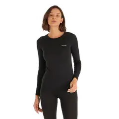 HAKA HONU - Primera Capa Mujer Carnero Top Negro