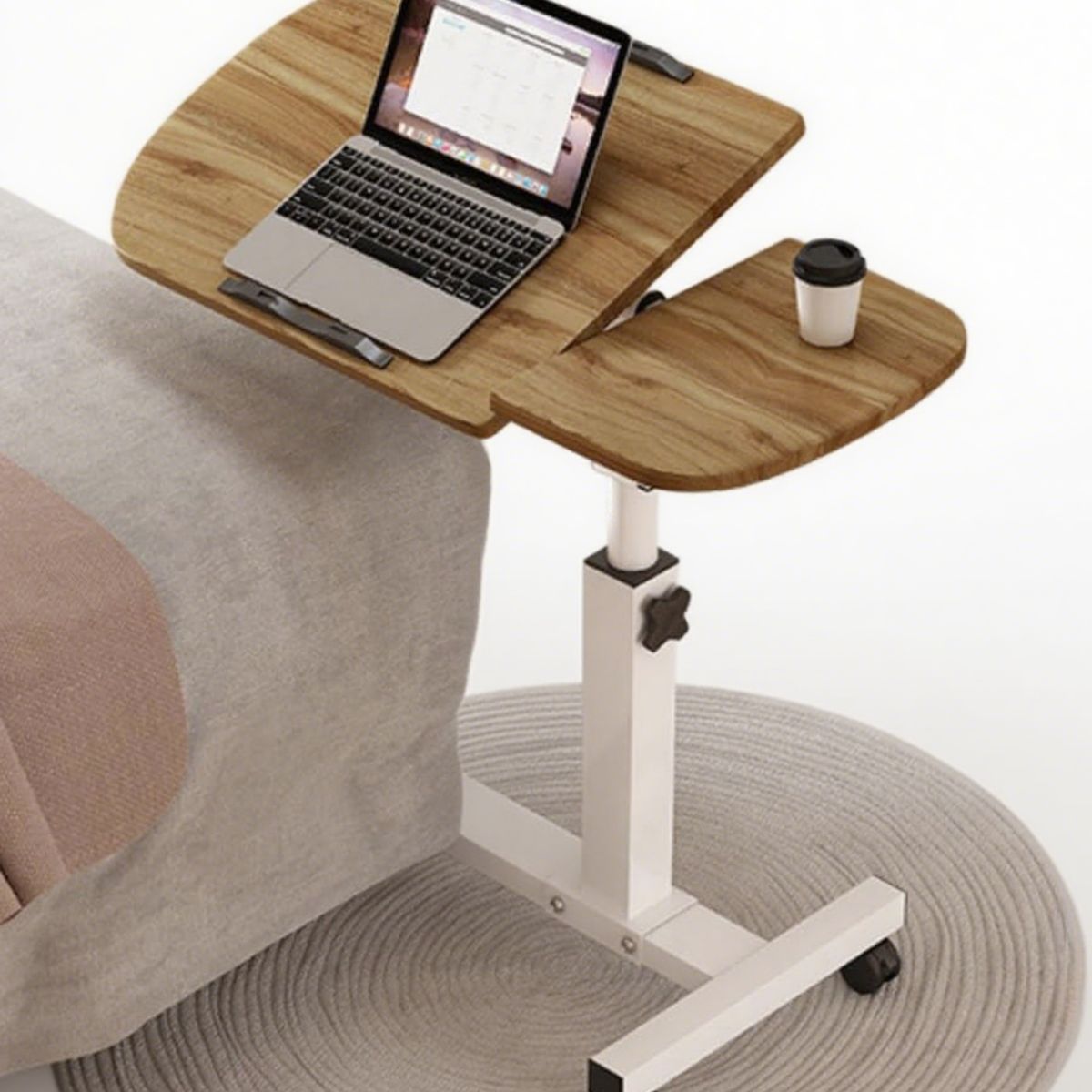 ANYHOGAR - Muebles Mesas Plegables Escritorio Madera Oficina Con Rueda