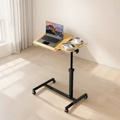 ANYHOGAR - Muebles Mesas Plegables Escritorio Madera Oficina Con Rueda