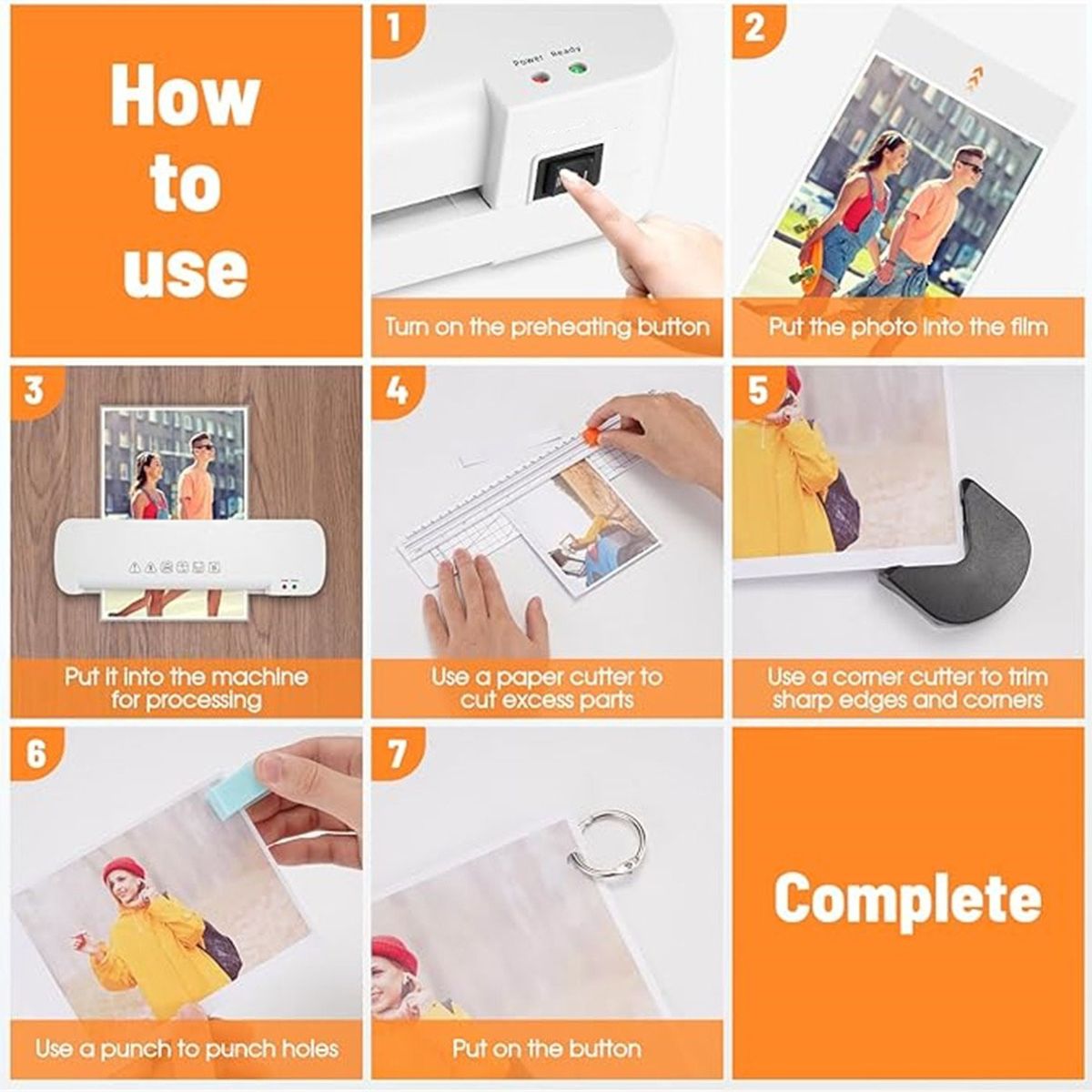 U BUY - Máquina laminadora térmica 6 en 1