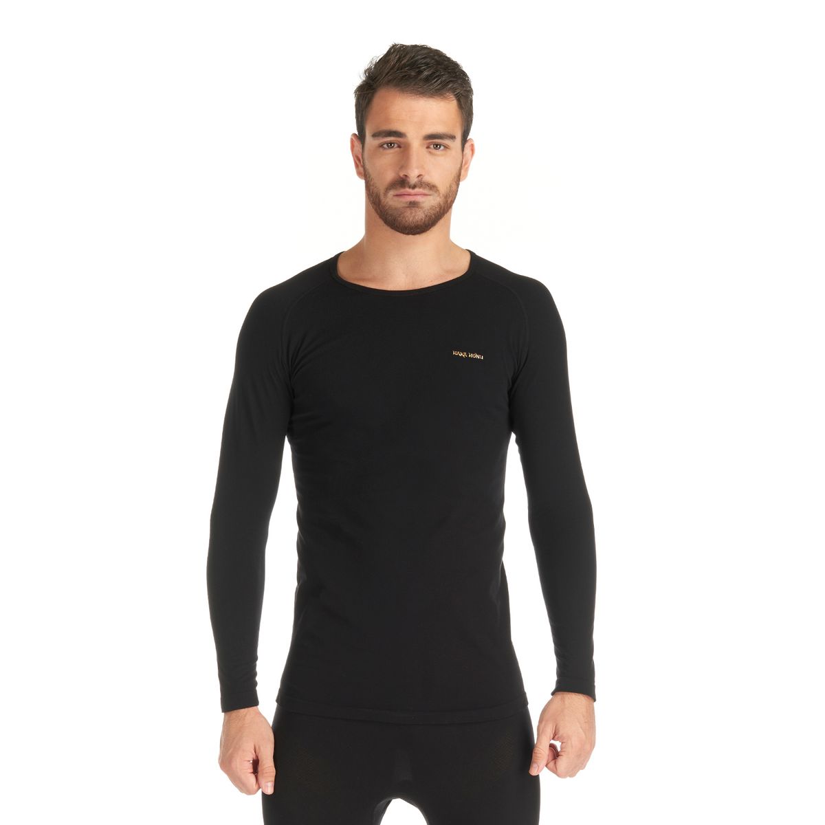 HAKA HONU - Primera Capa Hombre Puma Austral Top Negro Haka Honu