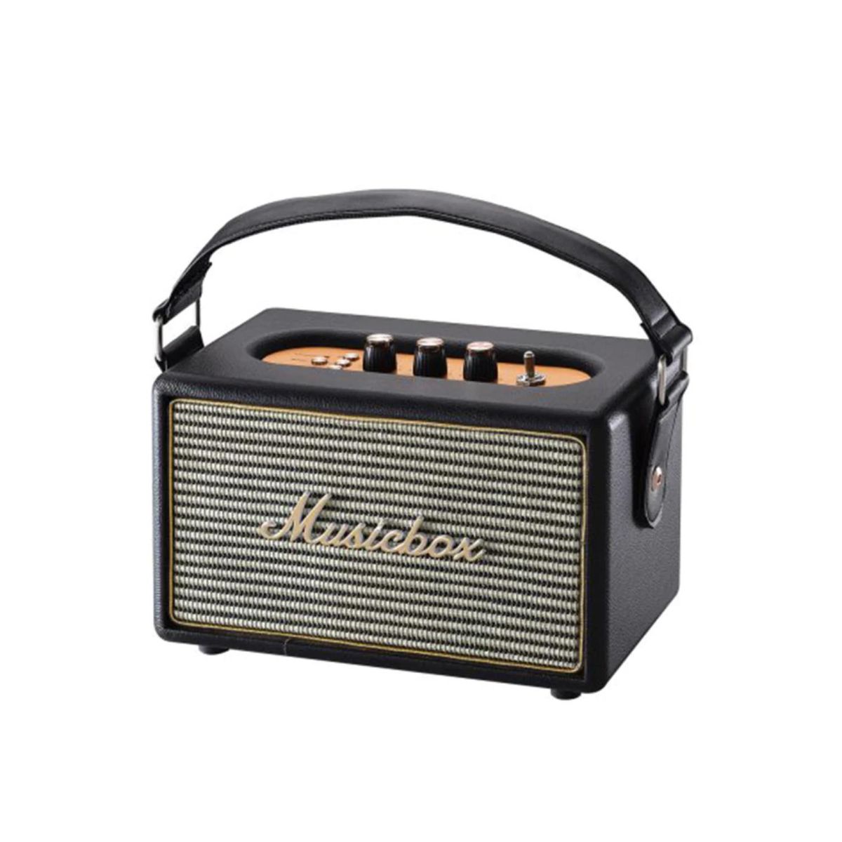 MLAB - Radio Parlante Bluetooth AUX USB FM AM SW Vintage Musicbox