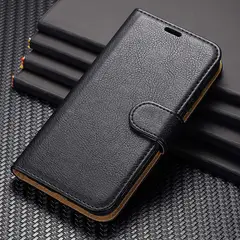 GENERICO - Funda Flip Cover de Ecocuero para Iphone 15 Pro Max