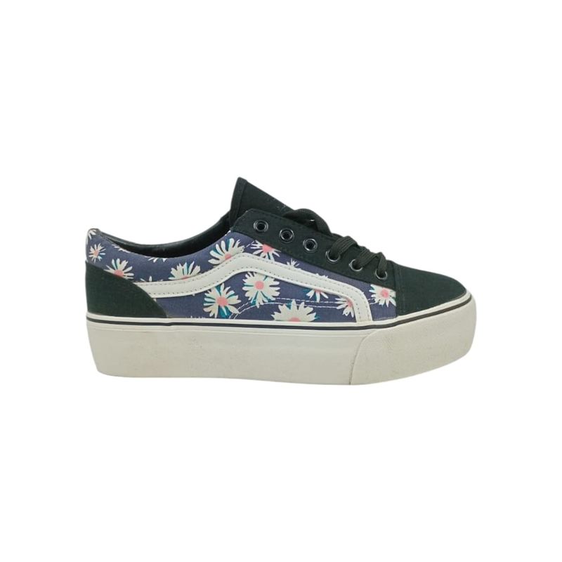 HERIEL - Zapatilla Azul Print Plataforma