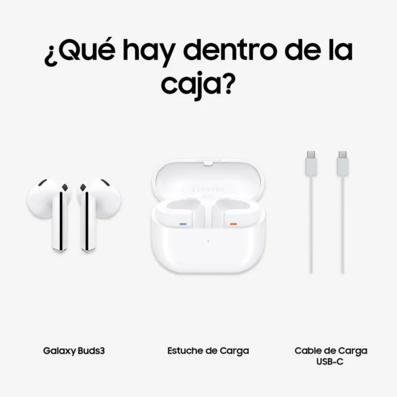 SAMSUNG - Audifono Inalambrico Samsung Galaxy Buds 3 Blanco