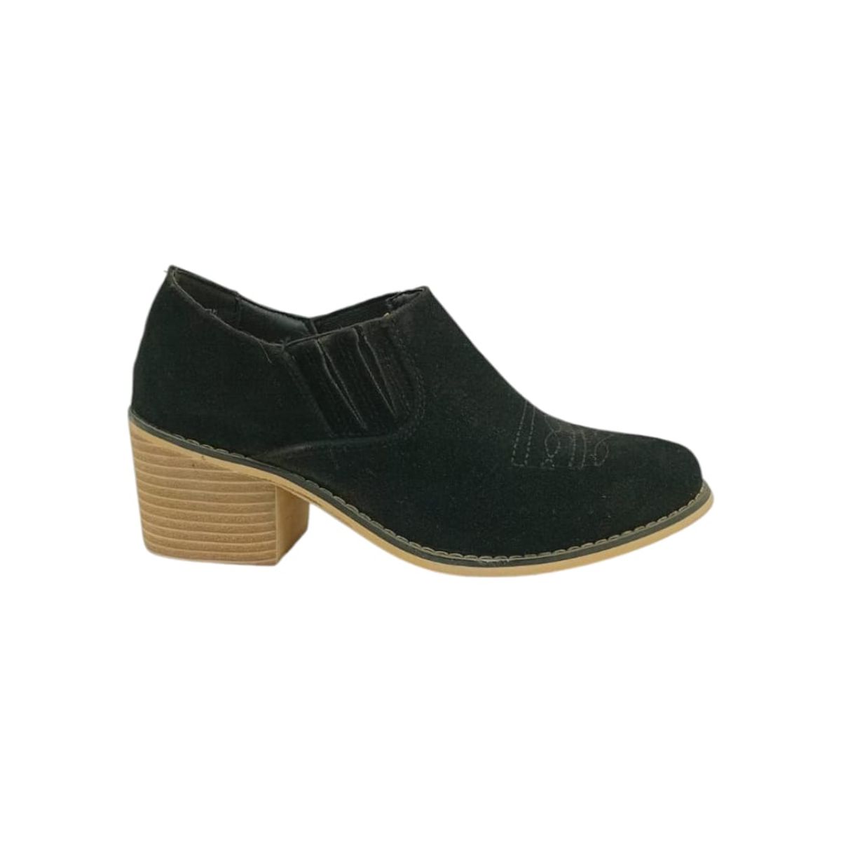 HERIEL - Zapato Negro Taco Mujer