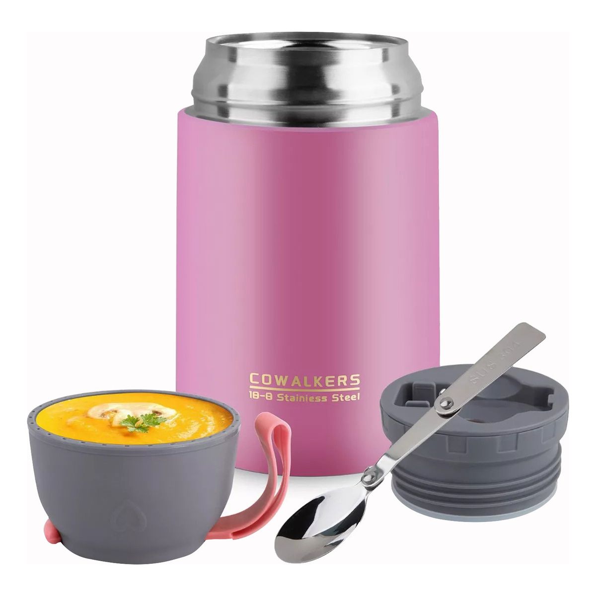 U BUY - Termo Liquido Comida Portátil 650ml Acero Inoxidable+cuchara