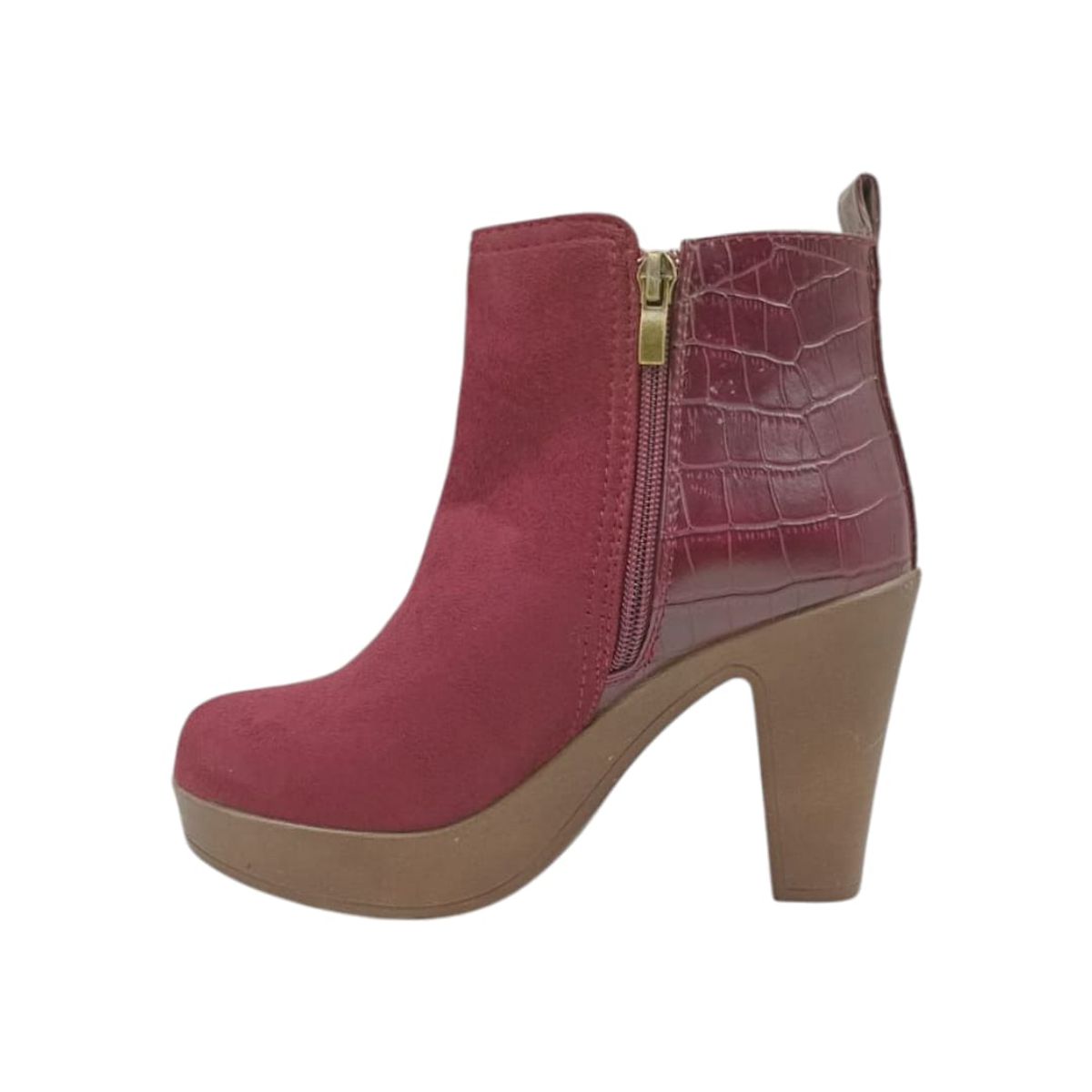 HERIEL - Botín Burdeos Taco Mujer