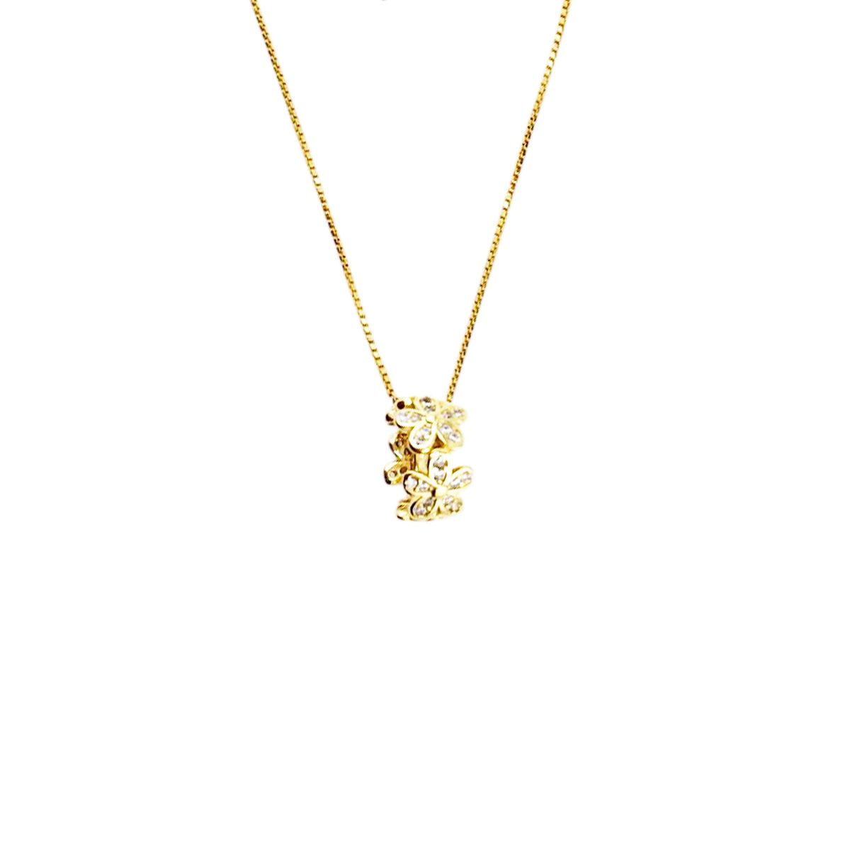 JOYAS MONTERO - Collar Dana Gold con Microcircones Baño de oro 24k