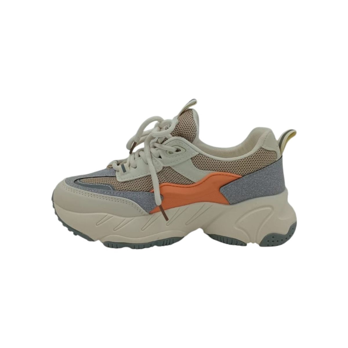 HERIEL - Zapatilla Naranja Plataforma Mujer