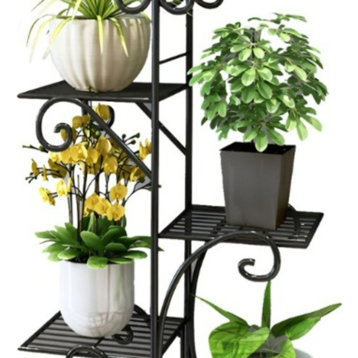 ANYHOGAR - Soporte De 5 Niveles Para Macetas Plantas Decorativo