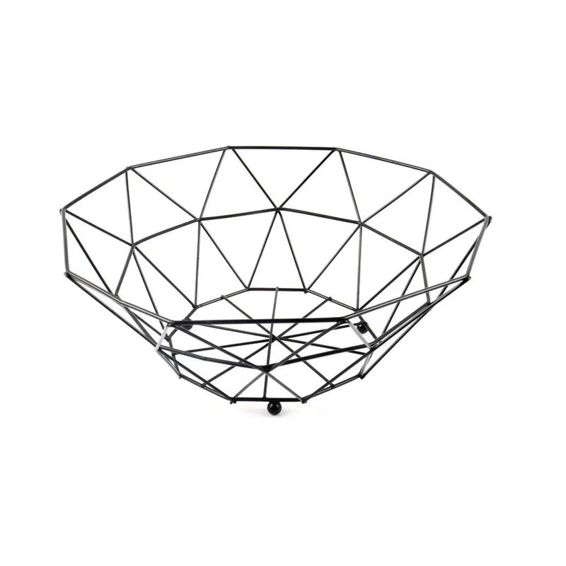 TOPSOC - Frutera o Panera Metalica Negro 10x27cm