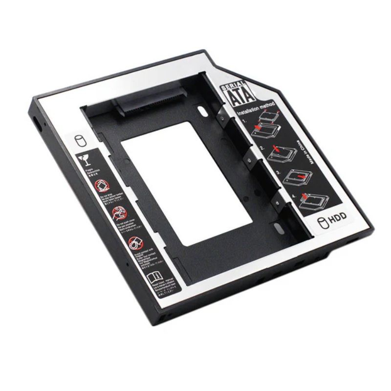 TECMASTER - Caddy Adaptador Para Disco Duro 95mm Sata Ssd Hdd Tecmaster