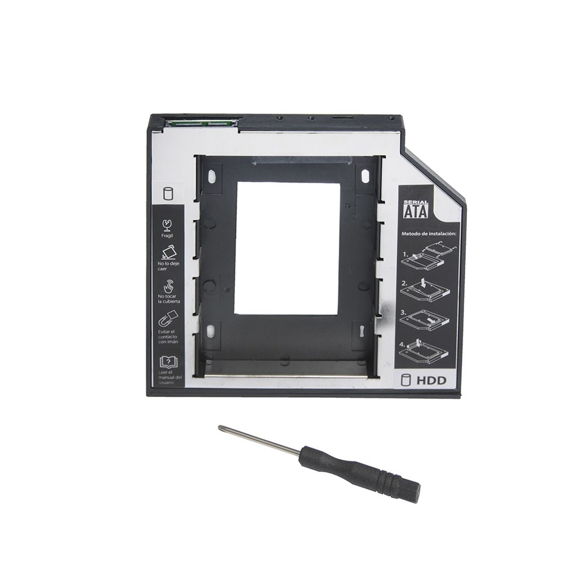 TECMASTER - Caddy Adaptador Para Disco Duro 95mm Sata Ssd Hdd Tecmaster