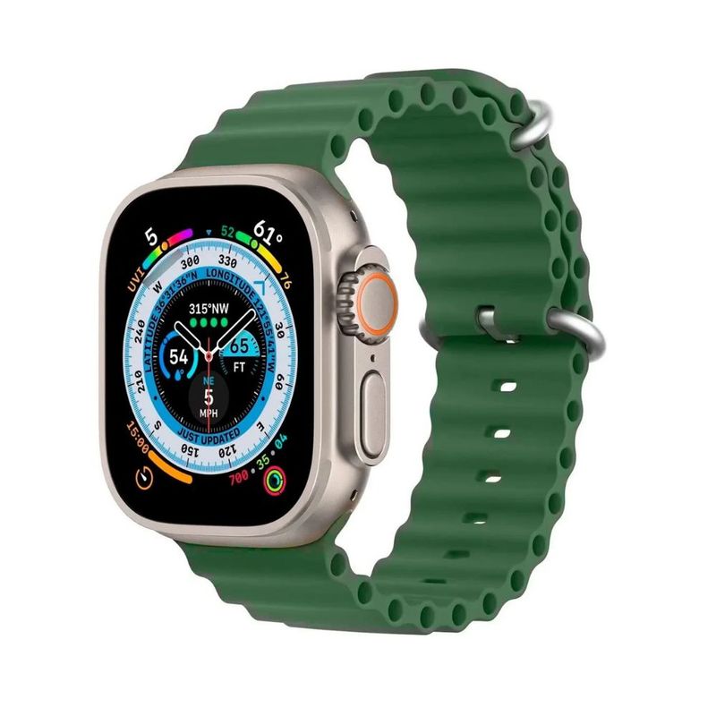 GENERICO - Correa Para Apple Watch Deportiva Ocean Silicon 42 / 44 / 45 / 49 mm