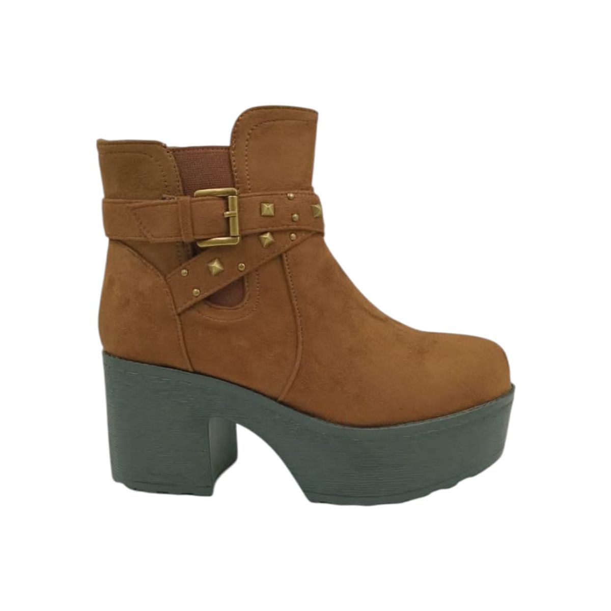 HERIEL - Botín Camel Plataforma Mujer