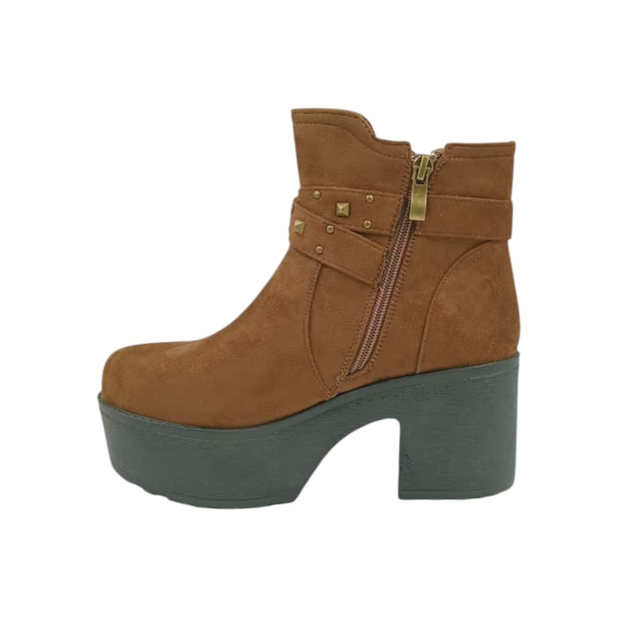 HERIEL - Botín Camel Plataforma Mujer