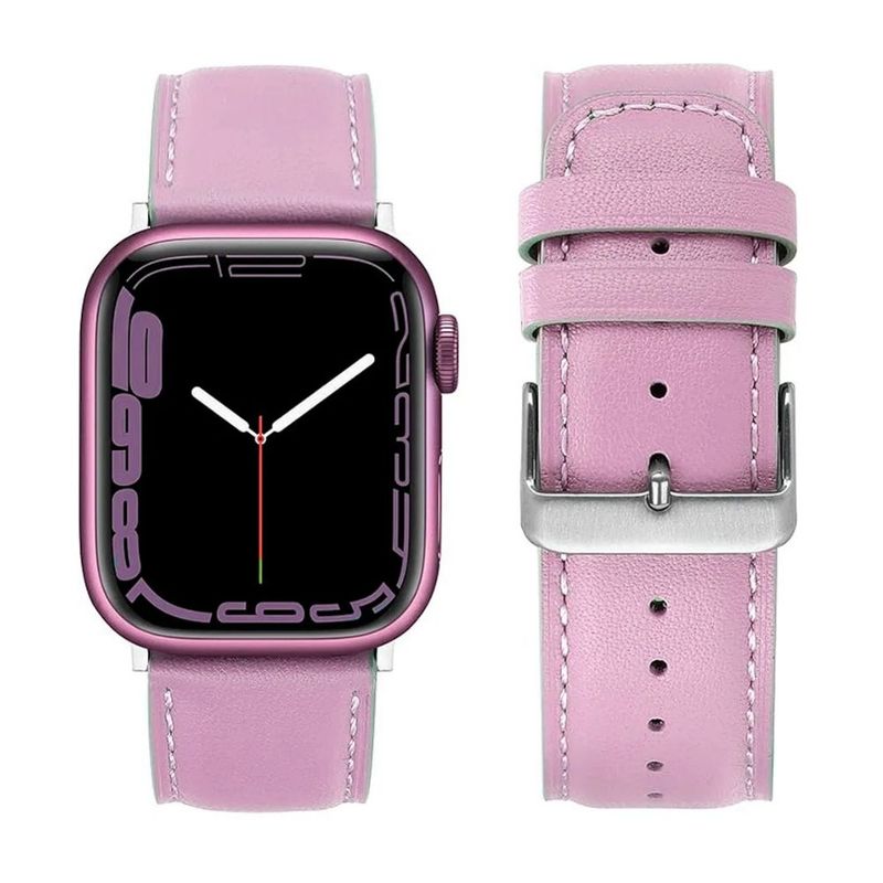 GENERICO - Correa Para Apple Watch Cuero Premium Series Elegante 42-44-45-49 Mm