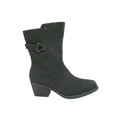 HERIEL - Bota Negra Baja Mujer