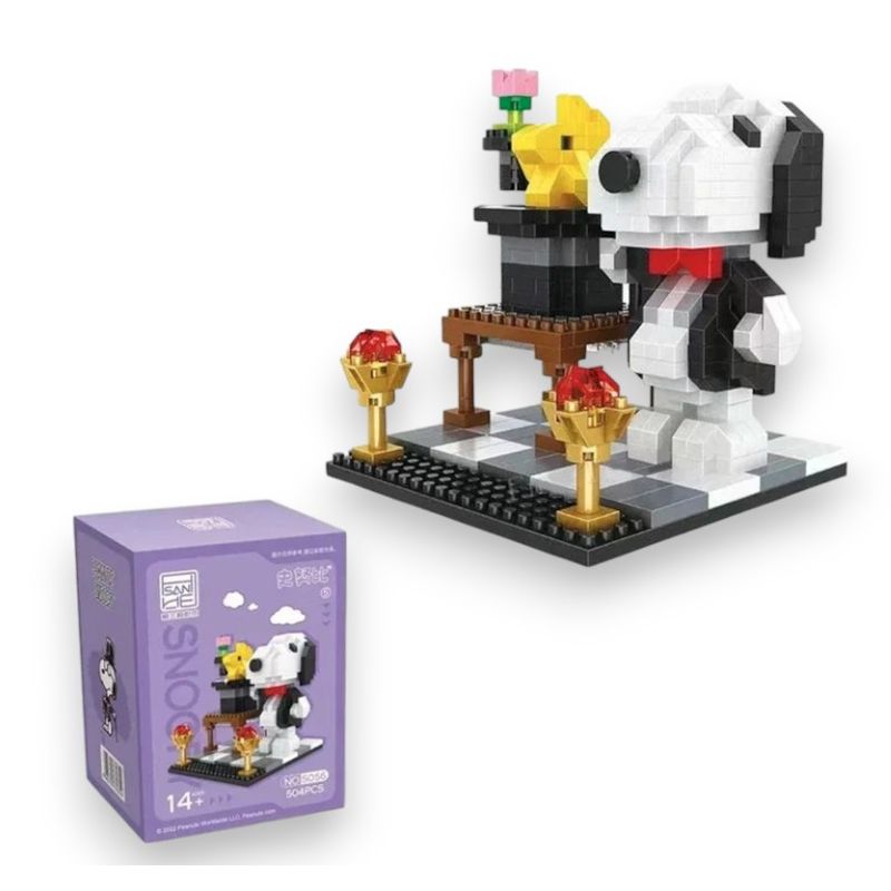 GENERICO - Snoppy Woodstock Armable Mini Bloques Smokin