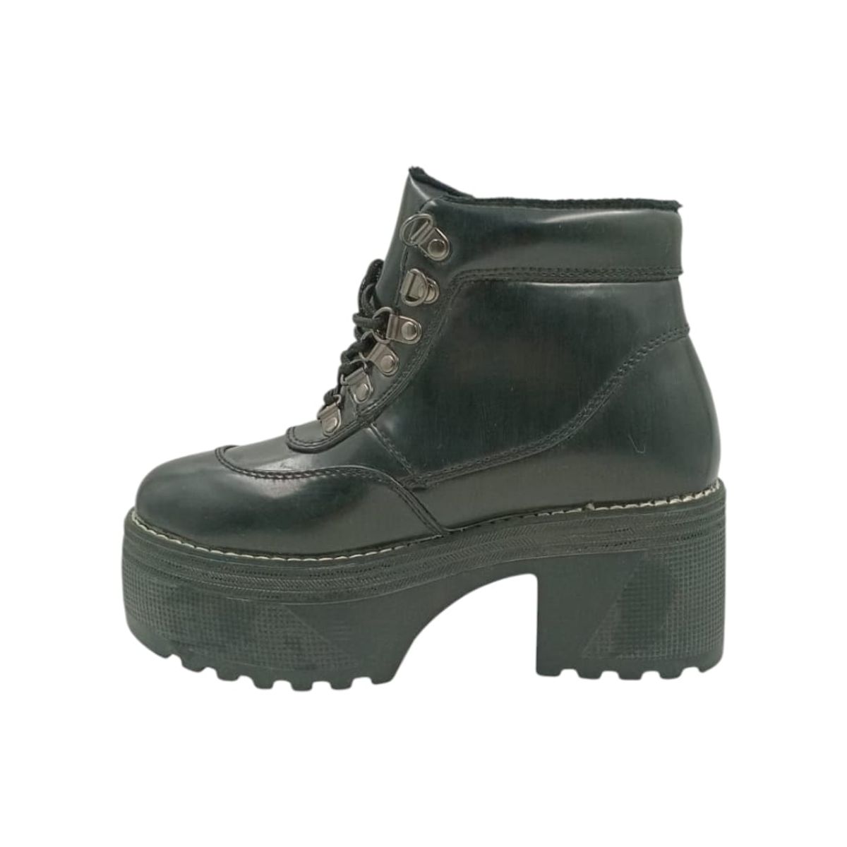 HERIEL - Botín Negro Plataforma Mujer