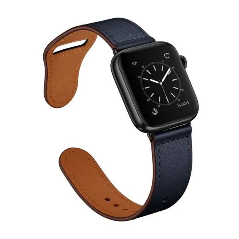 GENERICO - Correa Para Apple Watch Cuero Premium Series Elegante 42-44-45-49 Mm