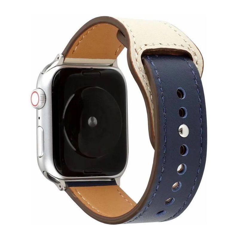 GENERICO - Correa Para Apple Watch Cuero Premium Series Elegante 42-44-45-49 Mm