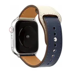 GENERICO - Correa Compatible con Apple Watch Cuero Premium Series Elegante 42-44-45-49 Mm