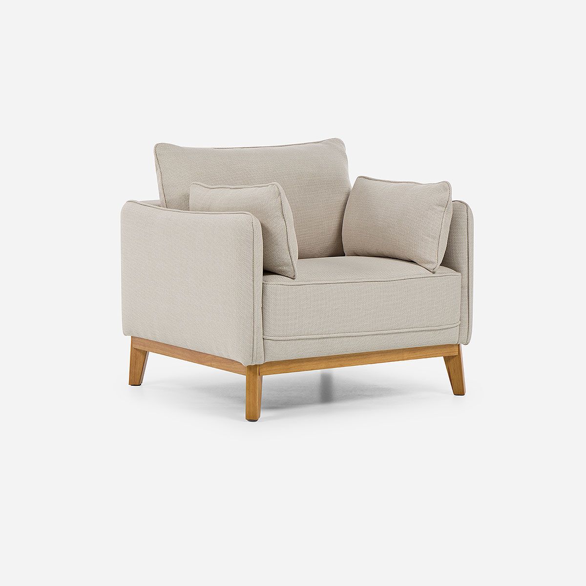 ROSEN - Sillón Holstebro 1 Cuerpo Tela Beige