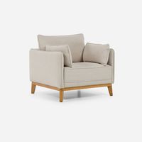 Sillón Holstebro 1 Cuerpo Tela Beige