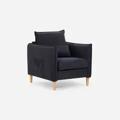 ROSEN - Poltrona Blume 1 Cuerpo Tela Grafito