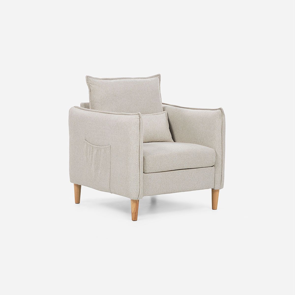 ROSEN - Poltrona Blume 1 Cuerpo Tela Beige